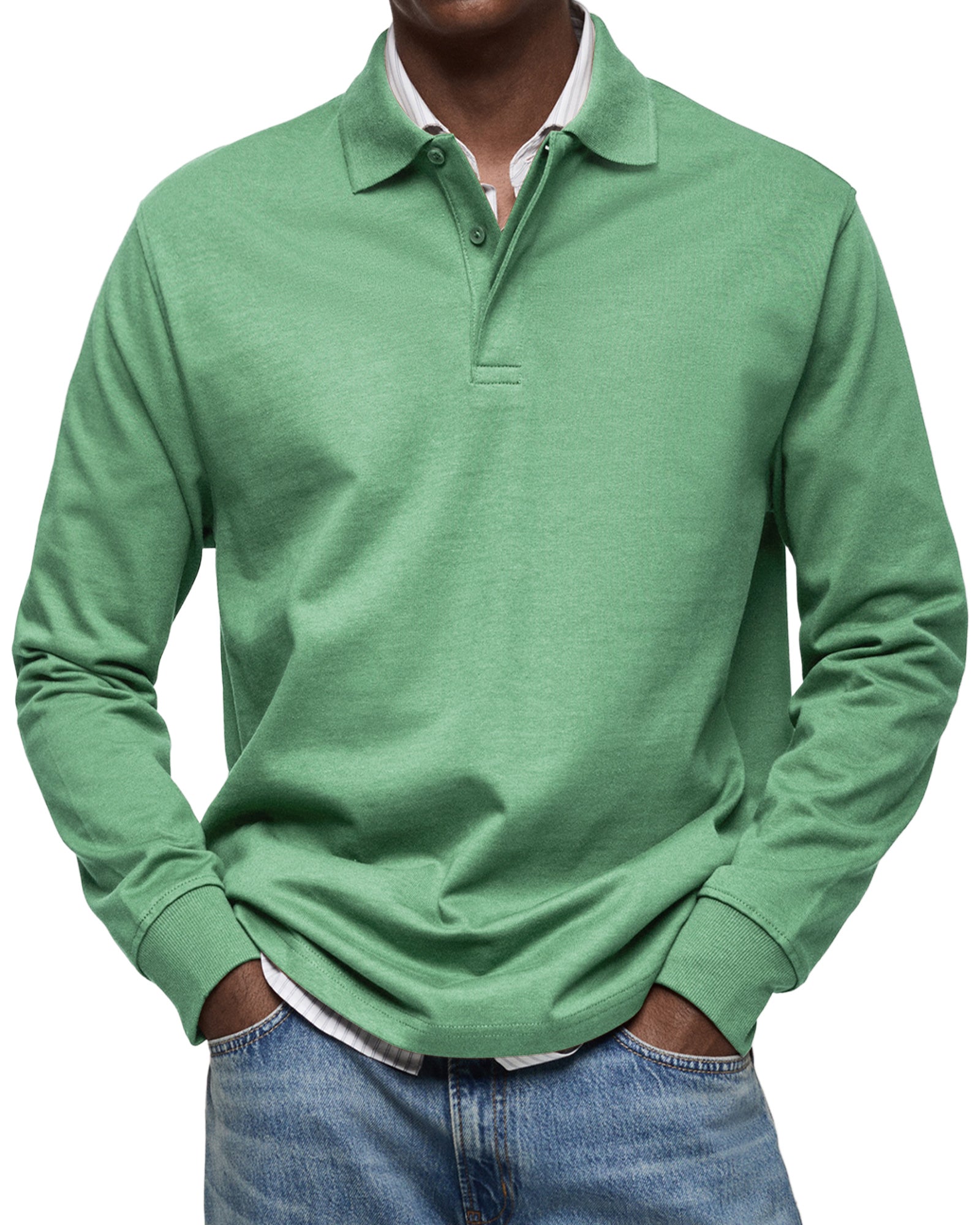 Luxury Long Sleeve Polo