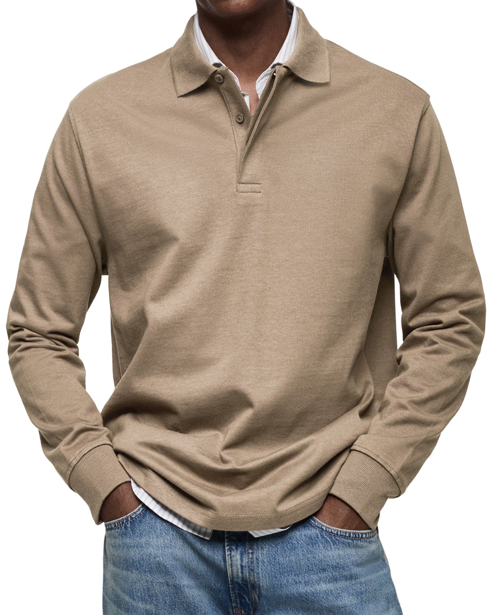 Luxury Long Sleeve Polo