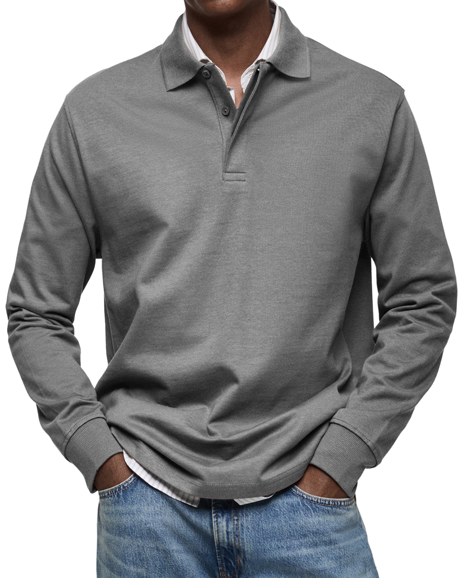 Luxury Long Sleeve Polo