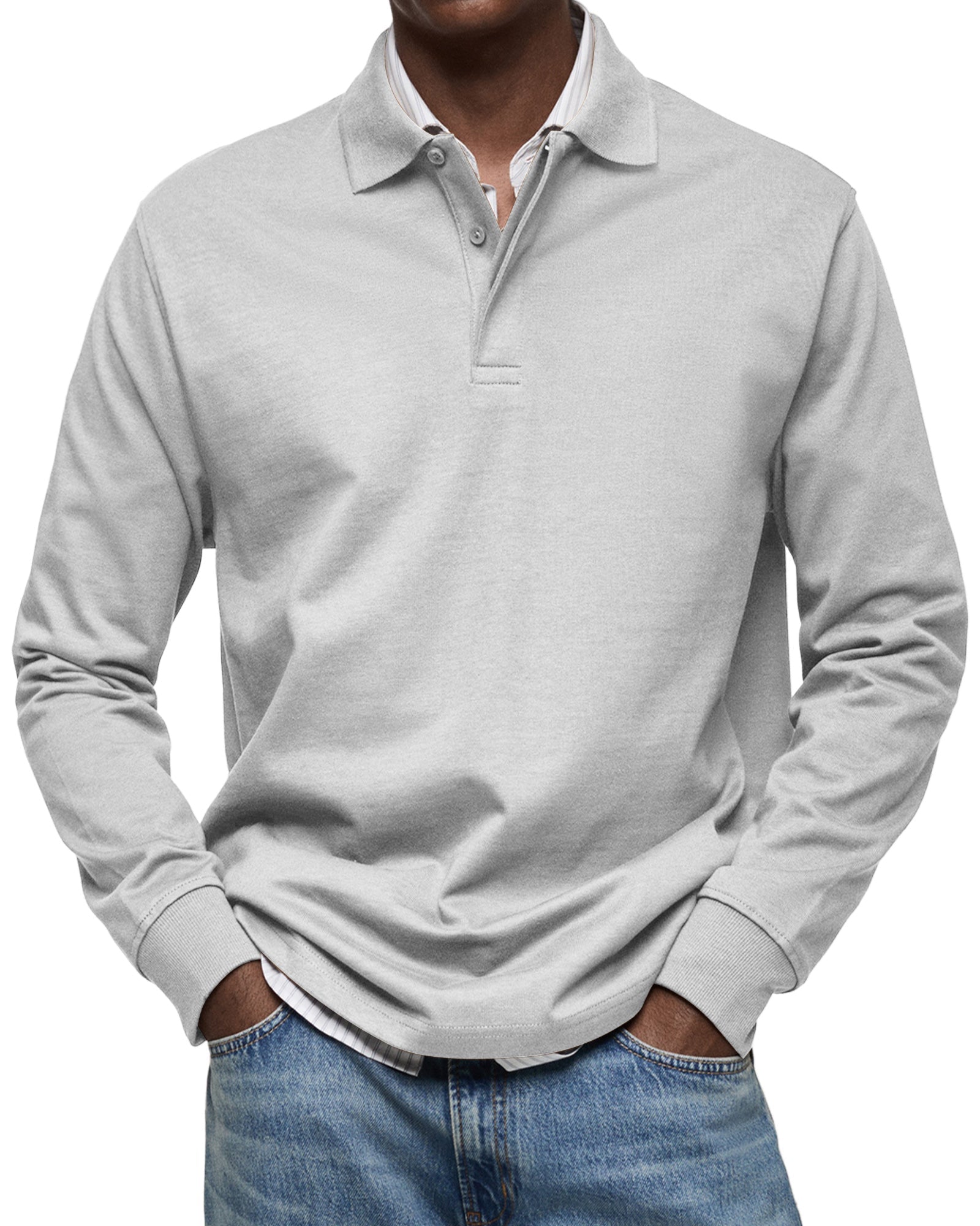 Luxury Long Sleeve Polo