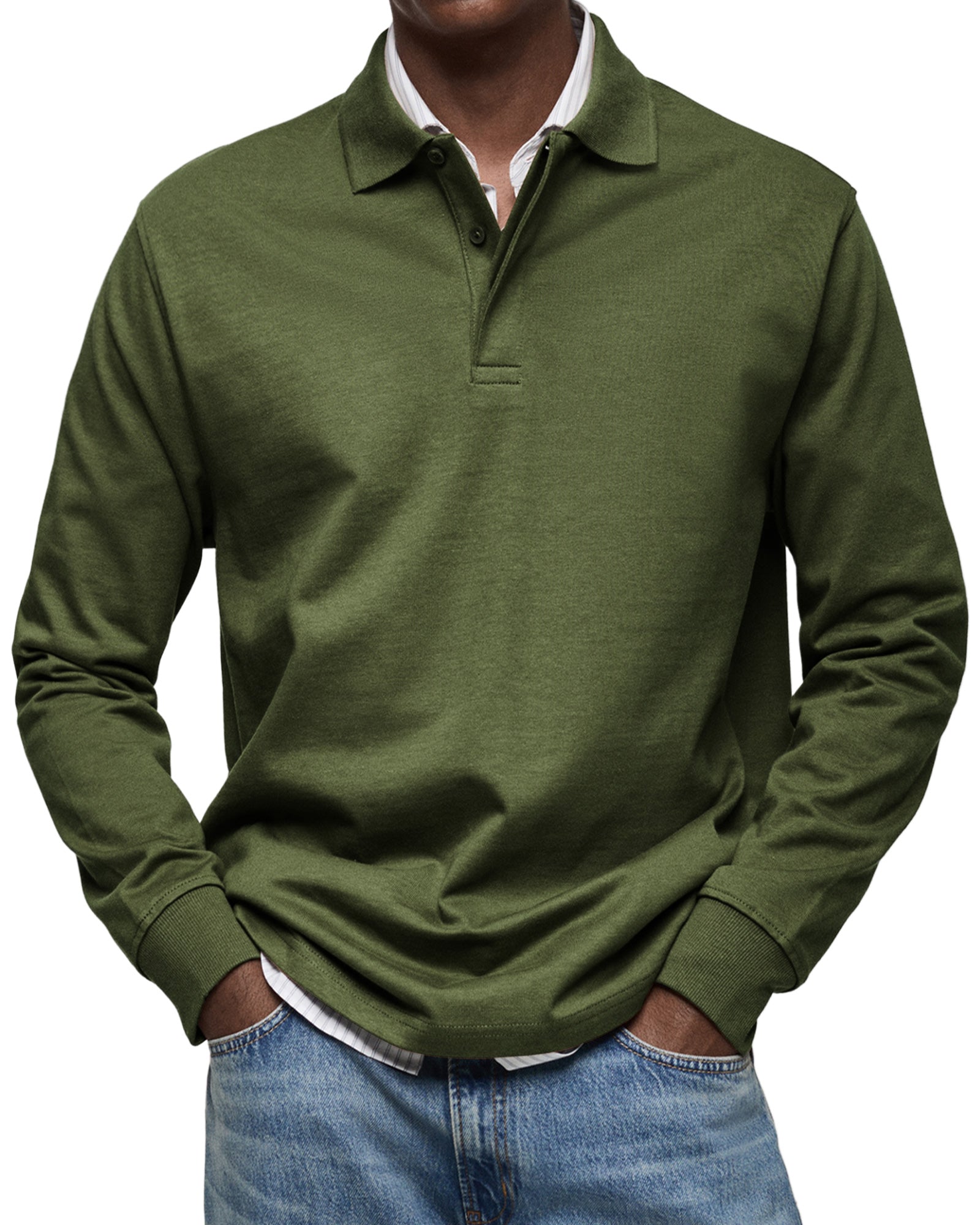 Luxury Long Sleeve Polo