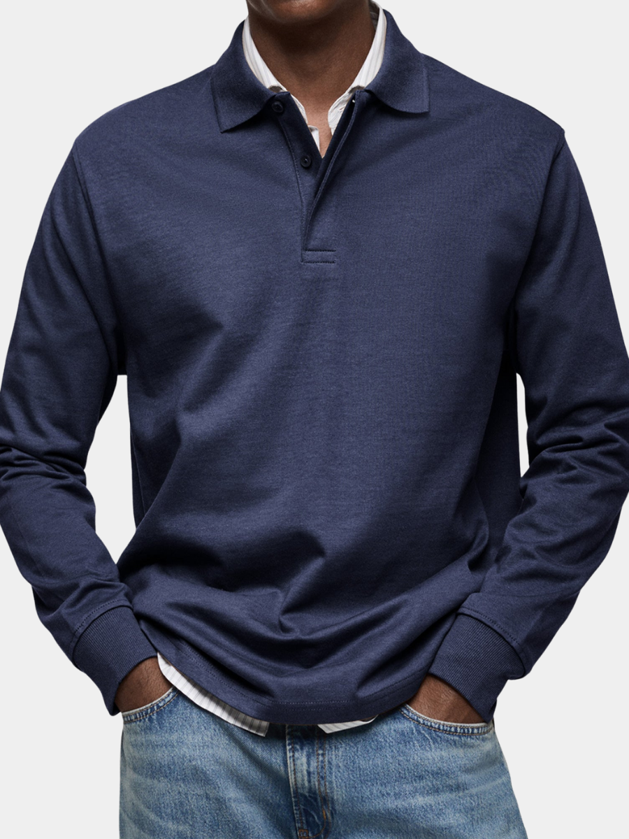 Luxury Long Sleeve Polo